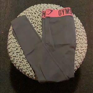 Fit leggings: Charcoal/Dusky Pink